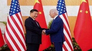 US President Joe Biden and his Chinese counterpart Xi Jinping (Image: ANI)
