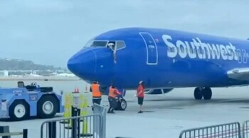 Screengrab from the viral video shared by Southwest Airlines.