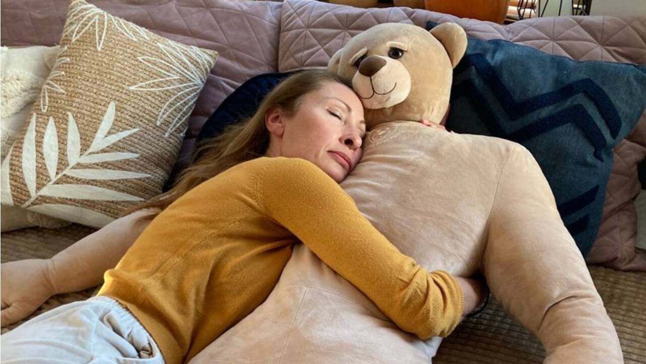 Need a cuddle buddy? This giant teddy-man promises back and emotional support