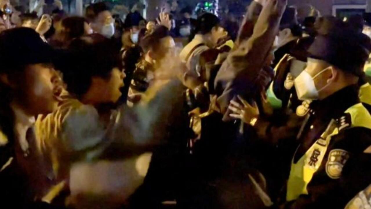 Watch: Widespread protests in China after 10 die in Urumqi fire amid Covid restrictions