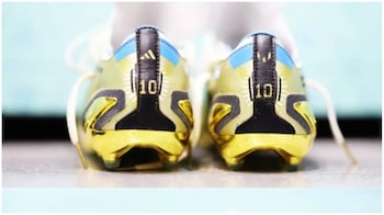 Viral photo: Lionel Messi's golden World Cup shoes have this special message