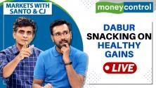 Stock Market LIVE: What's driving the surge in Dabur India? | Markets with Santo & CJ