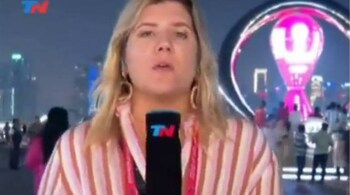 Dominique Metzger was robbed while reporting from Qatar (Image: @estreyaystar/Twitter)