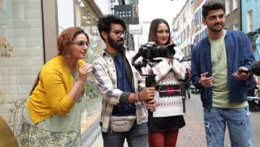 The cast of the just-released Double XL, (from left) Huma Qureshi, Mahat Raghavendra, Sonakshi Sinha, Zaheer Iqbal
