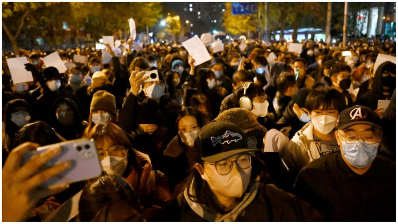 In Photos: China's Zero-Covid Policy Sparks Rare Widespread Protests