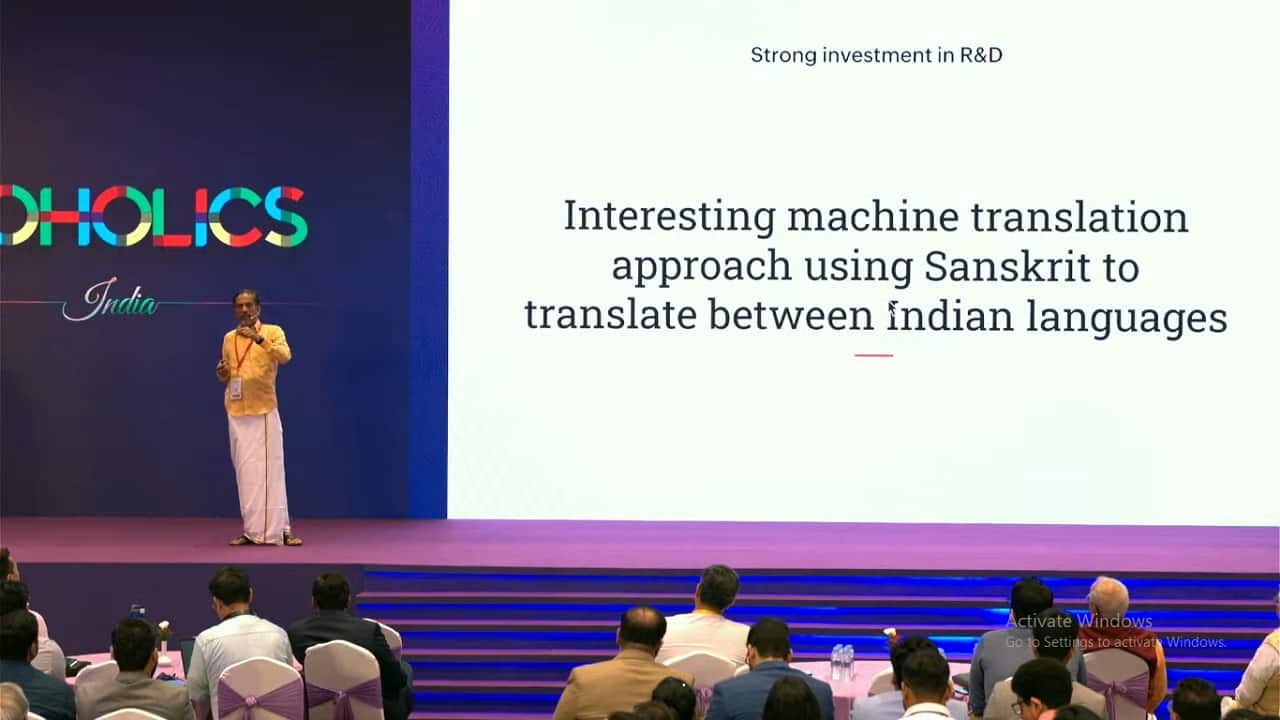 Zoho is using Sanskrit to build machine translation software: CEO Sridhar Vembu