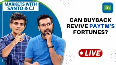 Stock Market Live: Will share buyback help Paytm recover lost ground? | Markets with Santo & CJ