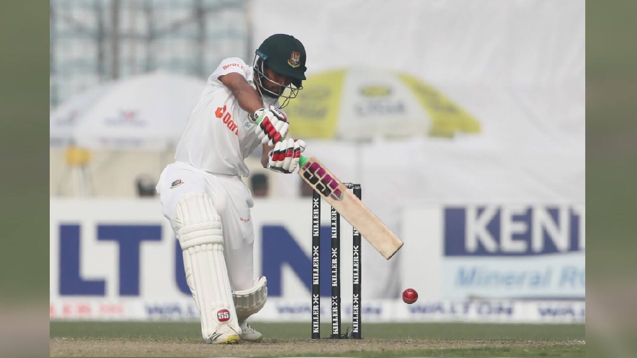 Najmul went on 24 after offering no shot against Ashwin. (Image: AP)