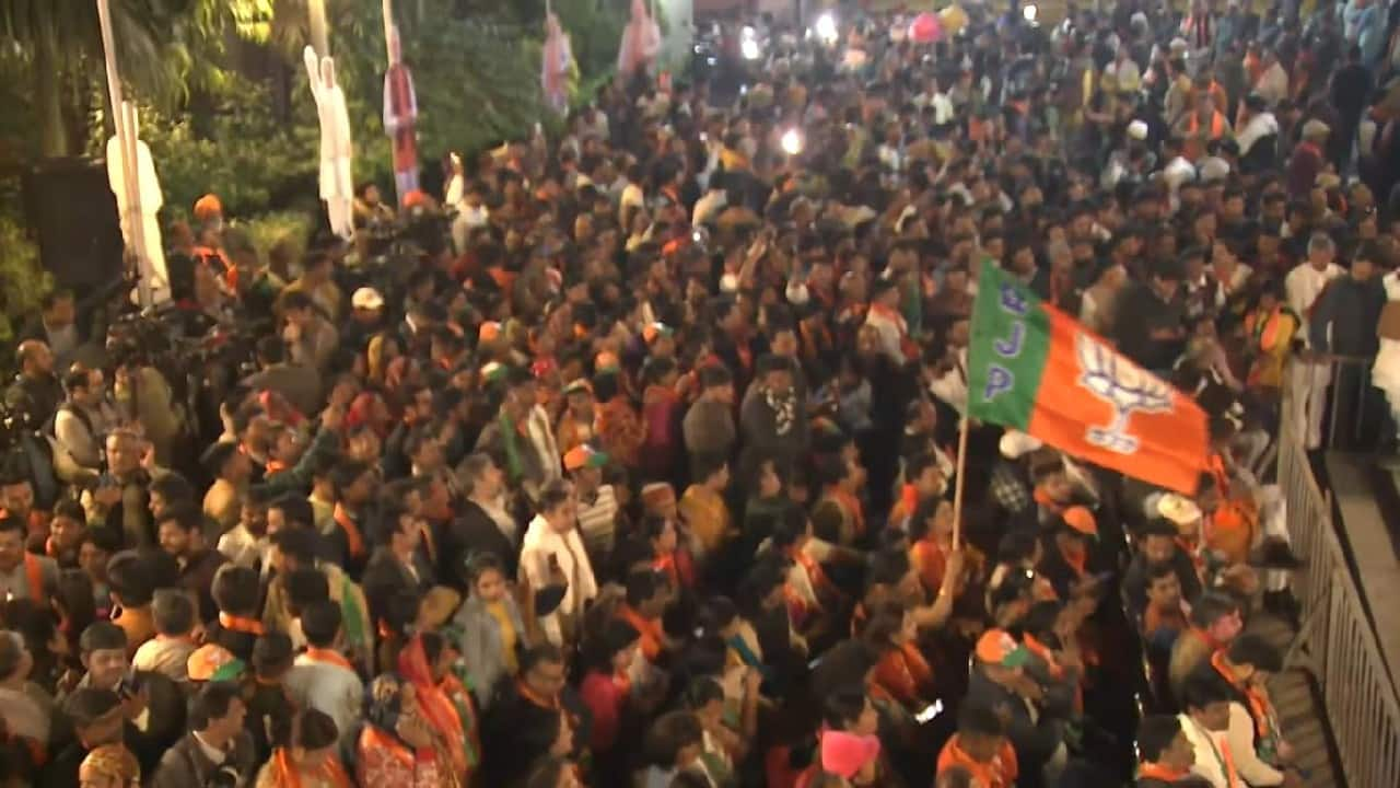 In Pics | Celebrations As BJP Records Victory In Gujarat, Congress In ...