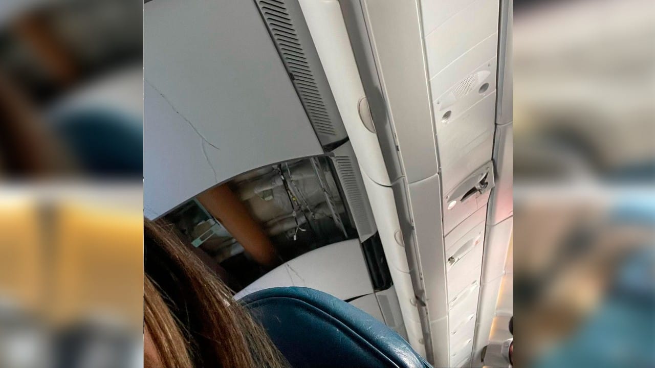 Kaylee Reyes said she saw her mother hit the ceiling and floor of the plane as it bounced. (Source: AP)