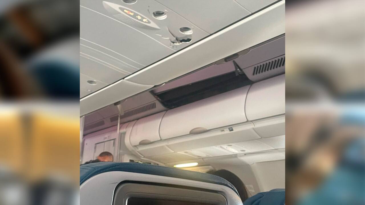 Another passenger described the drop as being like a roller coaster. (Source: AP)