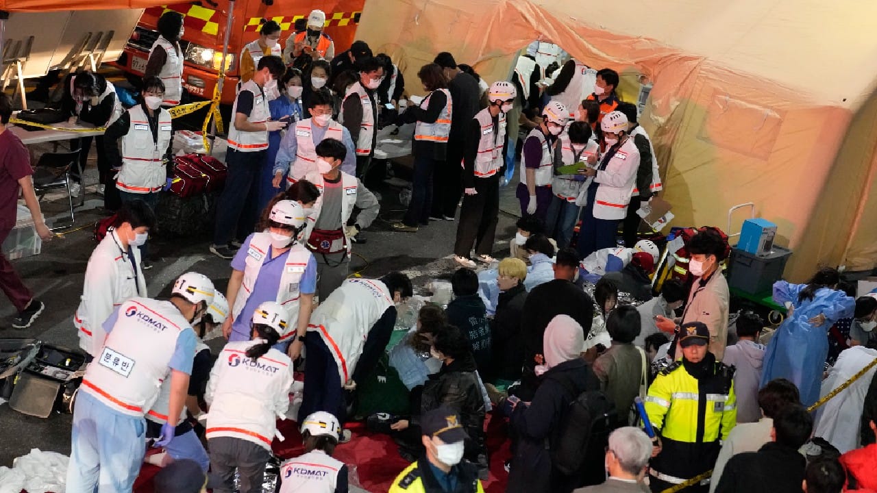 In Seoul, 156 young revelers were crushed to death when more than 100,000 people flocked to the city's popular nightlife district for Halloween celebrations, the first since the country’s strict COVID-19 restrictions were lifted. (Image: AP)