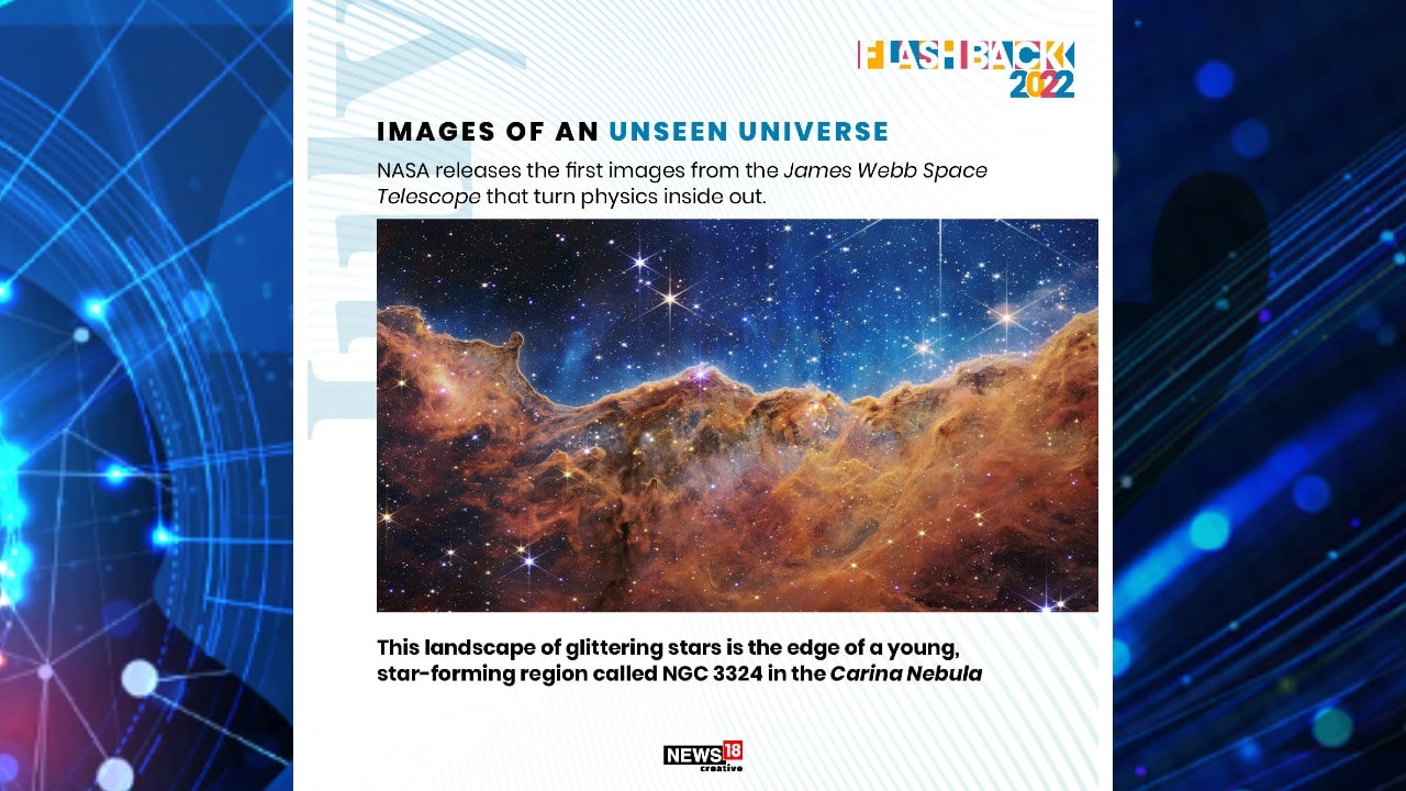 Images of an unseen universe: NASA releases the first images from the James Webb Space Telescope that turn physics inside out. (Image: News18 Creative)