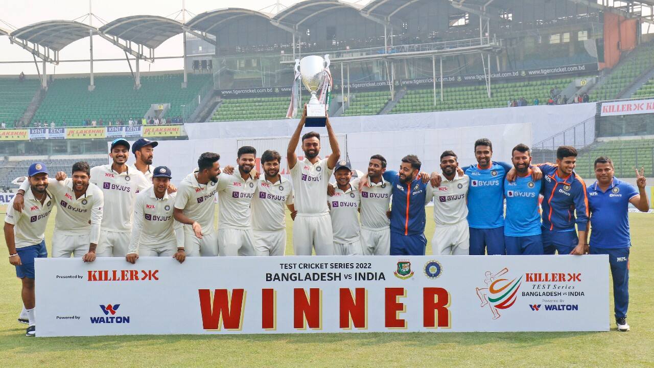 India Beat Bangladesh By 3 Wickets To Sweep 2-test Series