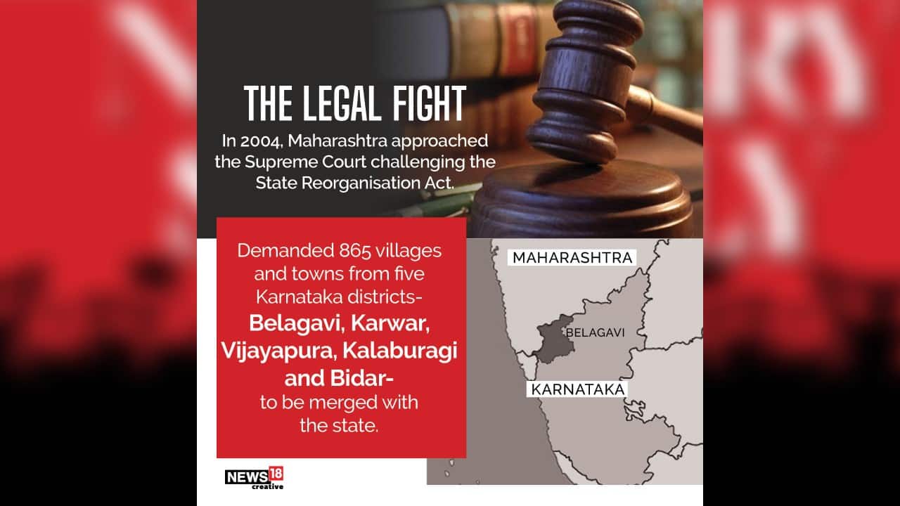 In 2004, Maharashtra approached the Supreme Court challenging the State Reorganisation Act. (Image: News18 Creative) In 2004, Maharashtra approached the Supreme Court challenging the State Reorganisation Act. (Image: News18 Creative)