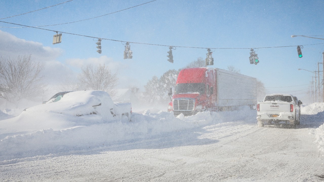 Nationwide, at least 60 people died in weather-related incidents in recent days, NBC News reported. In and around Buffalo, up to 52 inches of snow fell over four days, and a bit more was expected by Tuesday night, according to the National Weather Service (NWS). The situation was expected to change dramatically. The NWS forecast a rapid thaw later this week, with spring-like temperatures well above freezing and well above normal, accompanied by rain that could unleash flooding. (Image: Reuters)