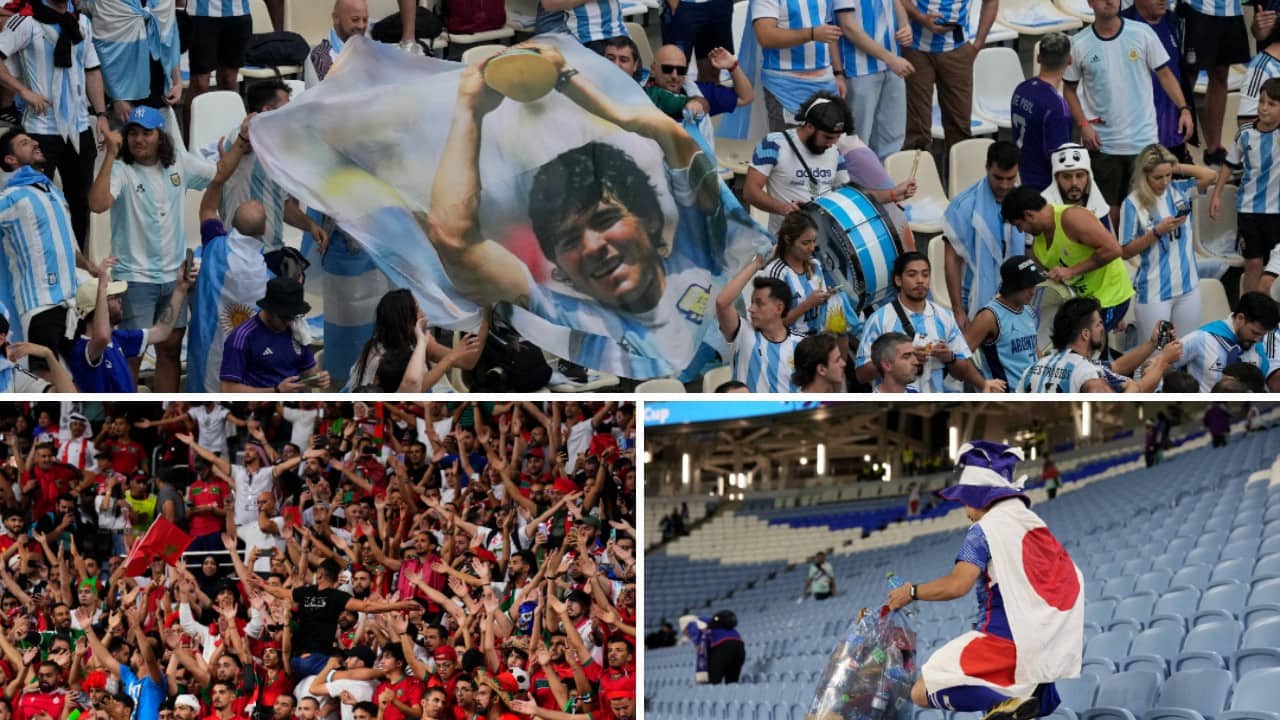 BEST FANS | Morocco's for the noise, Argentina's for the pure passion, and Japan's for the way they tidy up after themselves. (Image: AP)