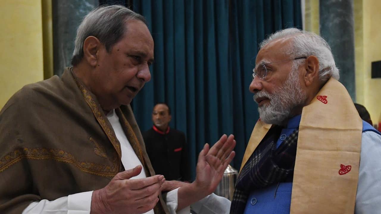 PM Narendra Modi with Odisha Chief Minister Naveen Patnaik during the all-party meeting on G20 summit. (Image: Ministry of External Affairs) PM Narendra Modi with Odisha Chief Minister Naveen Patnaik during the all-party meeting on G20 summit. (Image: Ministry of External Affairs)