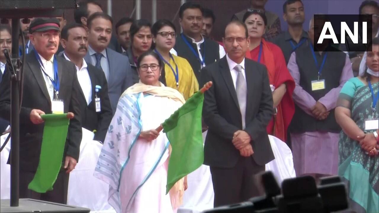 West Bengal Chief Minister Mamata Banerjee was present at the event in Kolkata during inauguration. &quot;On behalf of the people of West Bengal, I thank you so much for giving us this opportunity. It's a sad day for you. Your mother means our mother also. May God give you the strength to continue your work, please take some rest,&quot; Mamata Banerjee said. (Image: ANI)