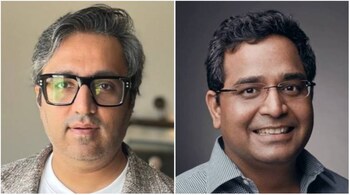 Former BharatPe co-founder Ashneer Grover and Paytm founder Vijay Shekhar Sharma