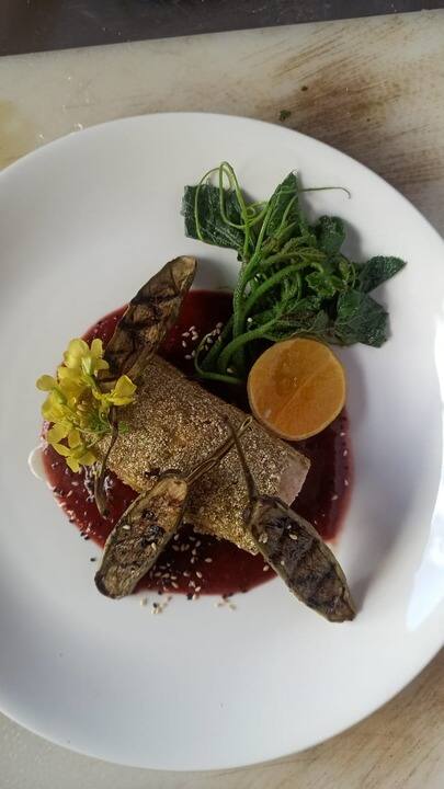 Crusted Job's Tears with pangas catfish (1)