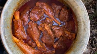 Wazwan dish Daeni phoul. (Photo by Irfan Amin Malik)