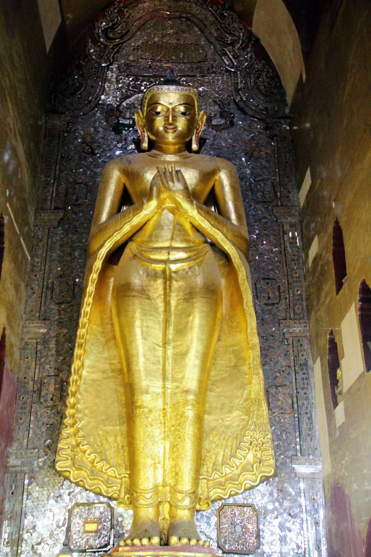 Ananda Paya, the Buddha rises to 290 feet. (Photo; Kalpana Sunder)