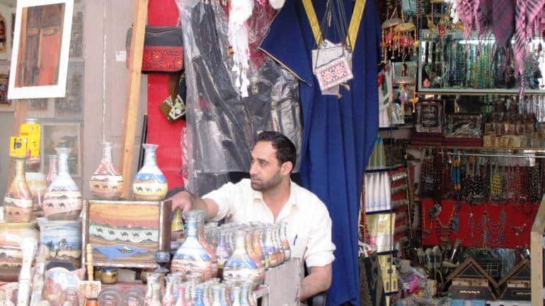 Shops in Jerash, in northern Jordan. (Photo: Kalpana Sunder)