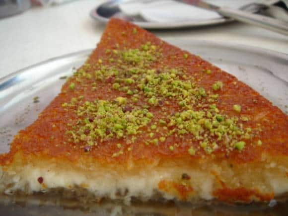 Künafeh, a sweet dish. (Photo: Wikimedia Commons)