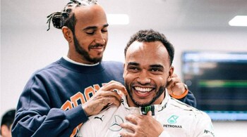 Lewis Hamilton with brother Nicolas Hamilton (Image: lewishamilton/Instagram)