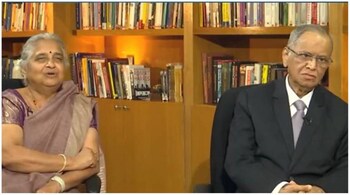 NR Narayana Murthy and Sudha Murty.