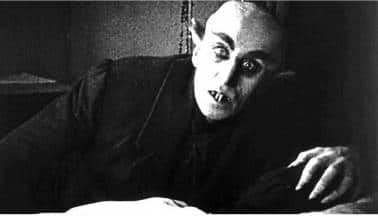 FW Murnau's 'Nosferatu' (1922) was an unofficial adaptation of Bram Stoker's 1897 novel 'Dracula'.