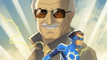 Stan Lee with Chakra: The Invincible