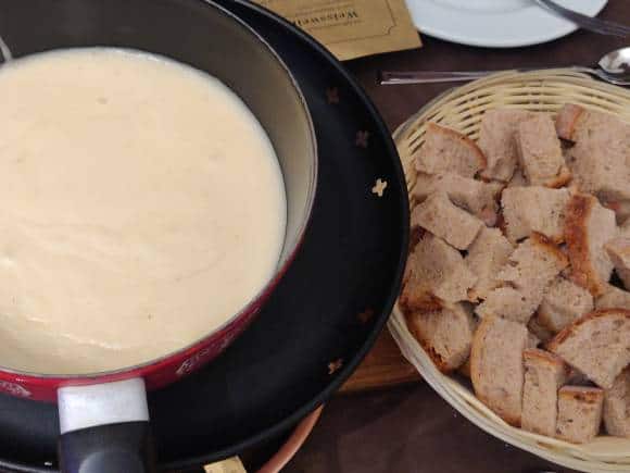 Swiss fondue. (Photo: Bindu Gopal Rao)