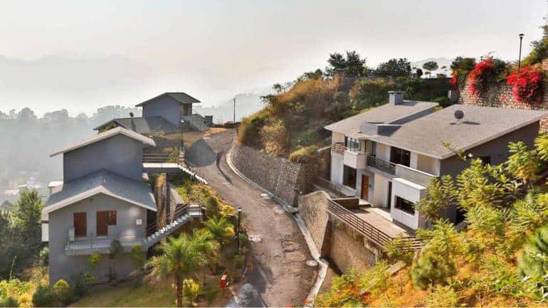 A luxury residential mountain villa development in Kasauli designed by Morphogenesis.