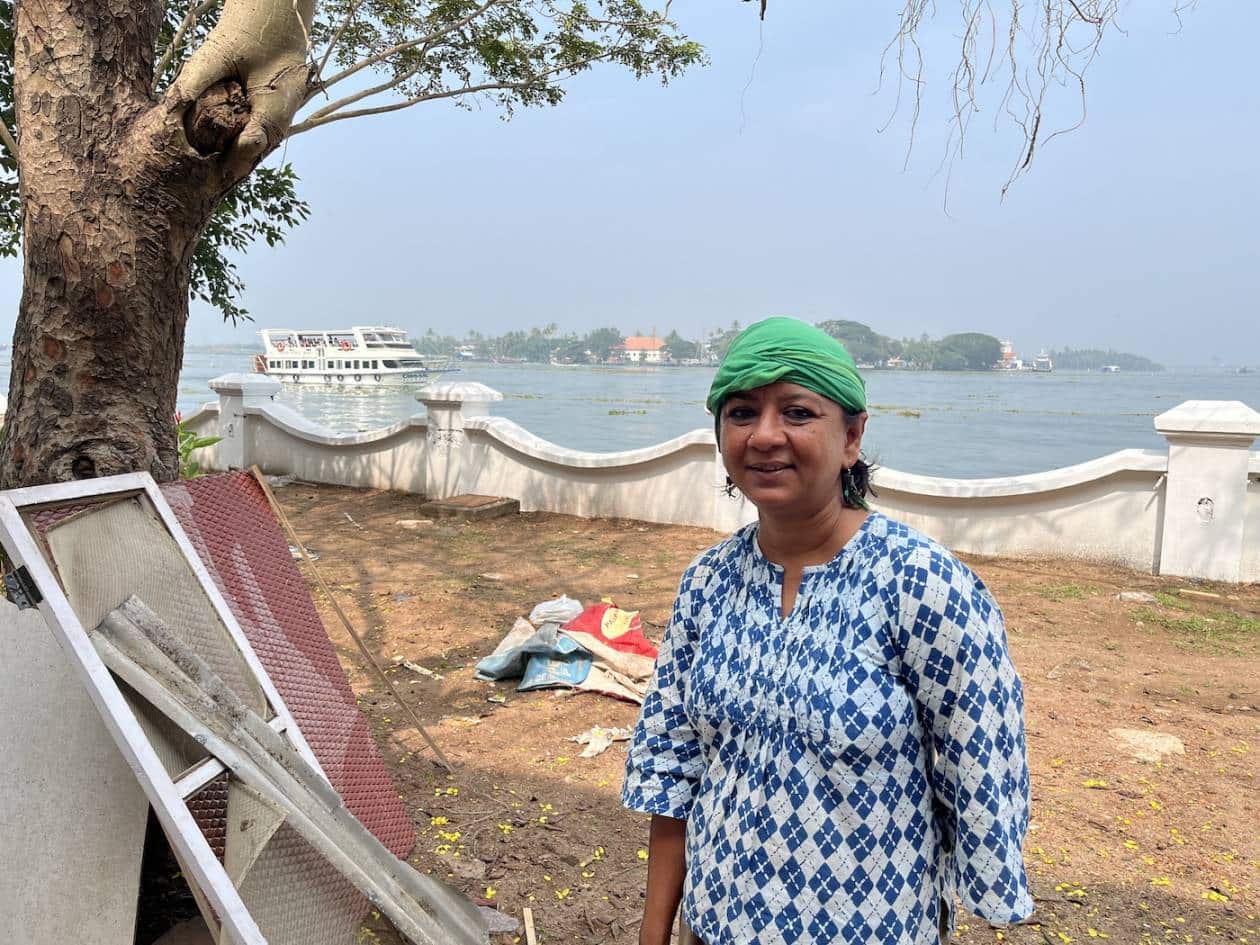 Bengaluru-based Archana Hande collected discarded material from across Karnataka for My Kottige, an installation that investigates chauvinism in the society. (Photo: Faizal Khan)