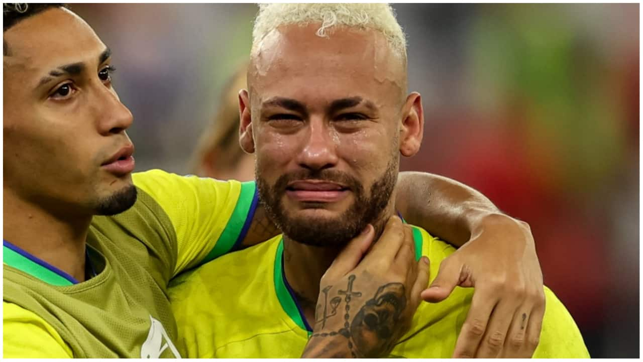 In photos: Neymar breaks down after Brazil’s World Cup loss