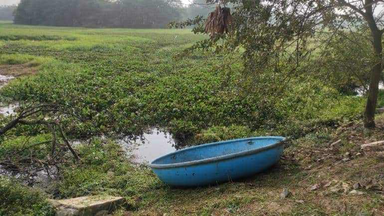 One of the abandoned boats 