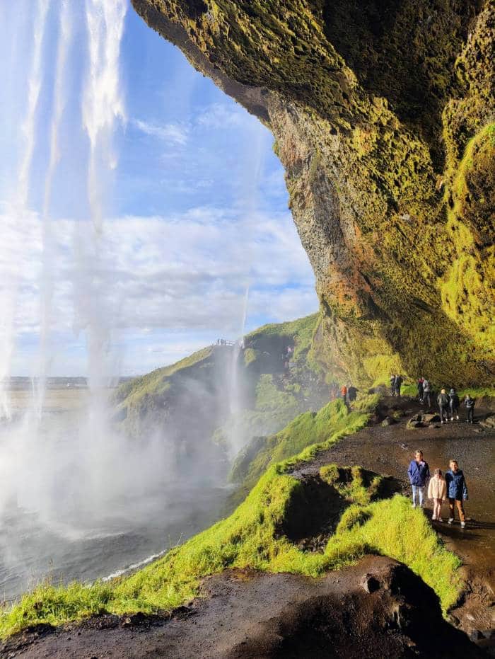 Walk behind the waterfall at the unique Seljalandsfoss, Iceland. (Photo: Kalpana Sunder)