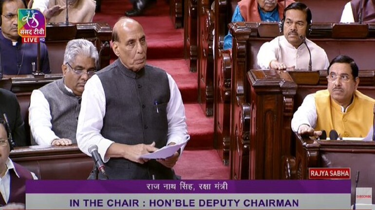 Defence Minister Rajnath Singh on LAC issue in Parliament