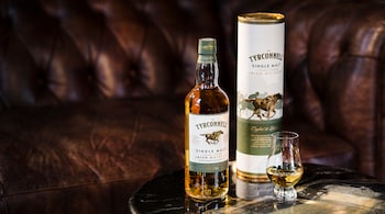 Ireland is not just about triple-distilled whiskeys—it also makes some interesting single malts. One of these is the Tyrconnell, which is double distilled at the Cooley Distillery.