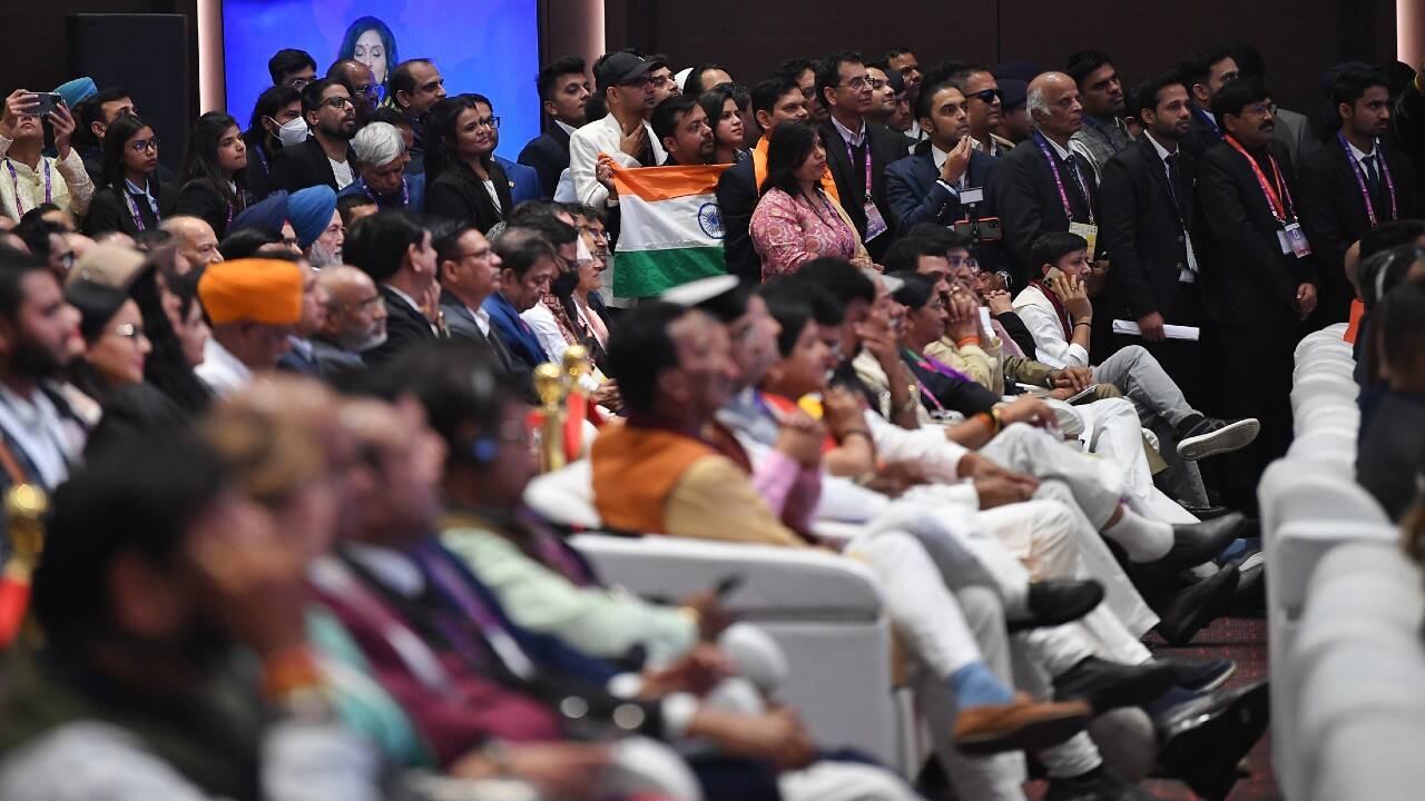 Over 3,500 diaspora members from nearly 70 different countries have registered for the PBD Convention. The conference will conclude on January 10 and President Droupadi Murmu will preside over the valedictory session and present the Pravasi Bharatiya Samman. (Image: PIB)