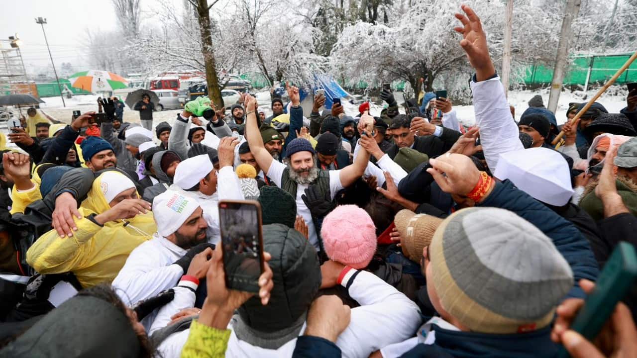 On the eve of the culmination of the Bharat Jodo Yatra, Congress leader Rahul Gandhi said the foot march has been one of the &quot;most beautiful and profound experiences of his life.&quot; (Image: Congress)