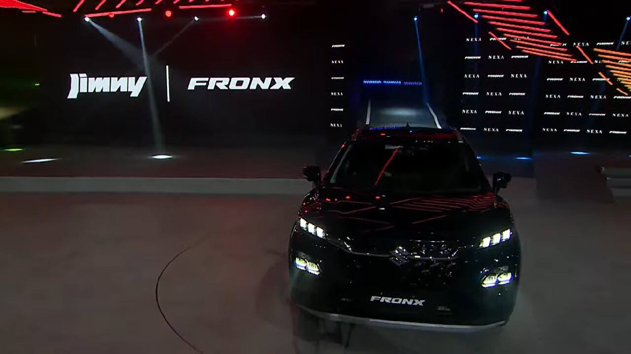 The all-new FRONX gets a 9 inch SmartPlay Pro+ infotainment system, a wireless charger, heads-up display, in-built Suzuki Connect, a 360-degree camera and many more. The Infotainment system also boasts premium sound acoustic tuning through “Surround Sense” powered by “ARKAMYS”, offering signature ambiences created to suit various moods. (Maruti Suzuki Video Grab)