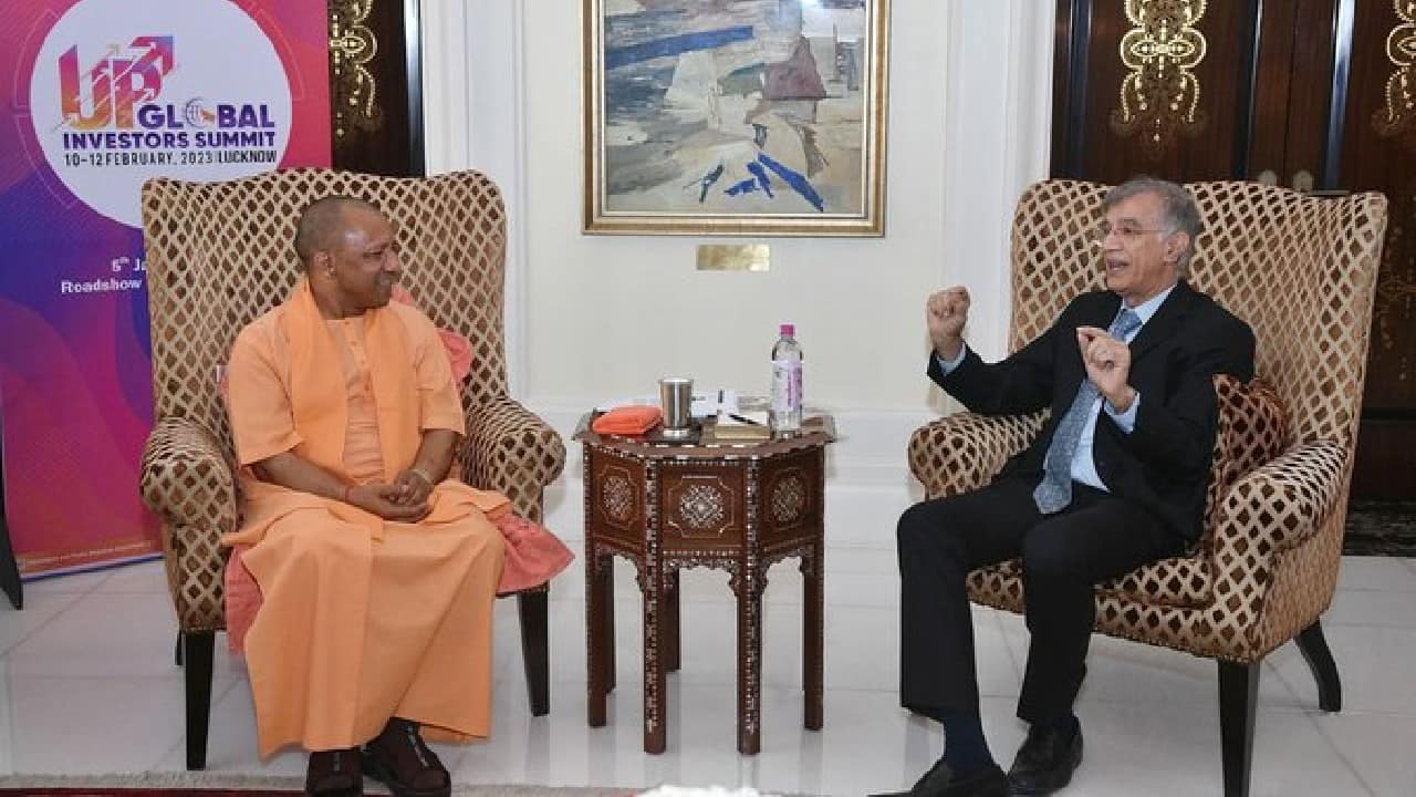 Darshan Hiranandani, head of the Hiranandani Group, also met UP CM in Mumbai and discussed plans for semiconductor investment in collaboration with foreign partners while signing MoUs for new projects. (Image: Twitter @myogioffice)