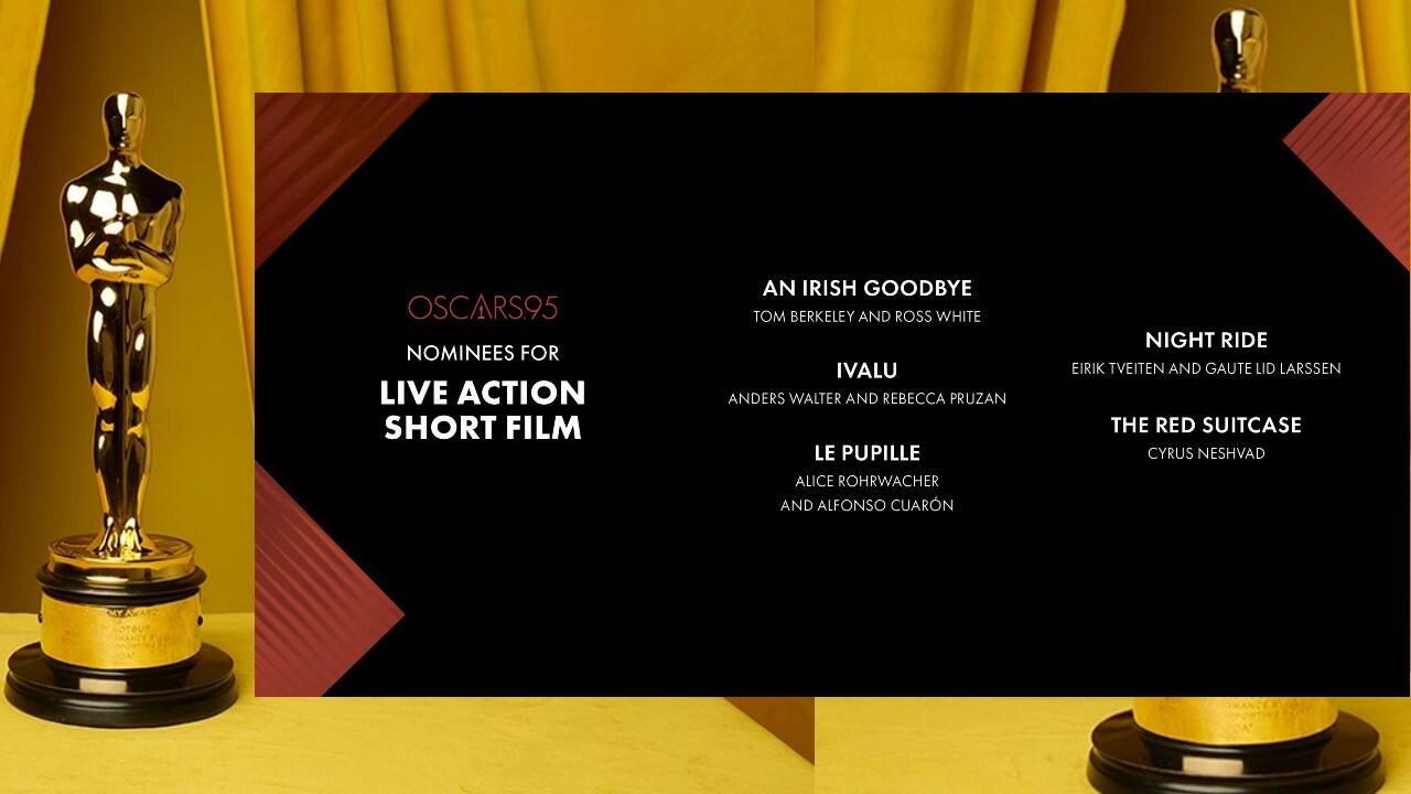 Live action short: An Irish Goodbye; Ivalu; Le Pupille; Night Ride; The Red Suitcase.