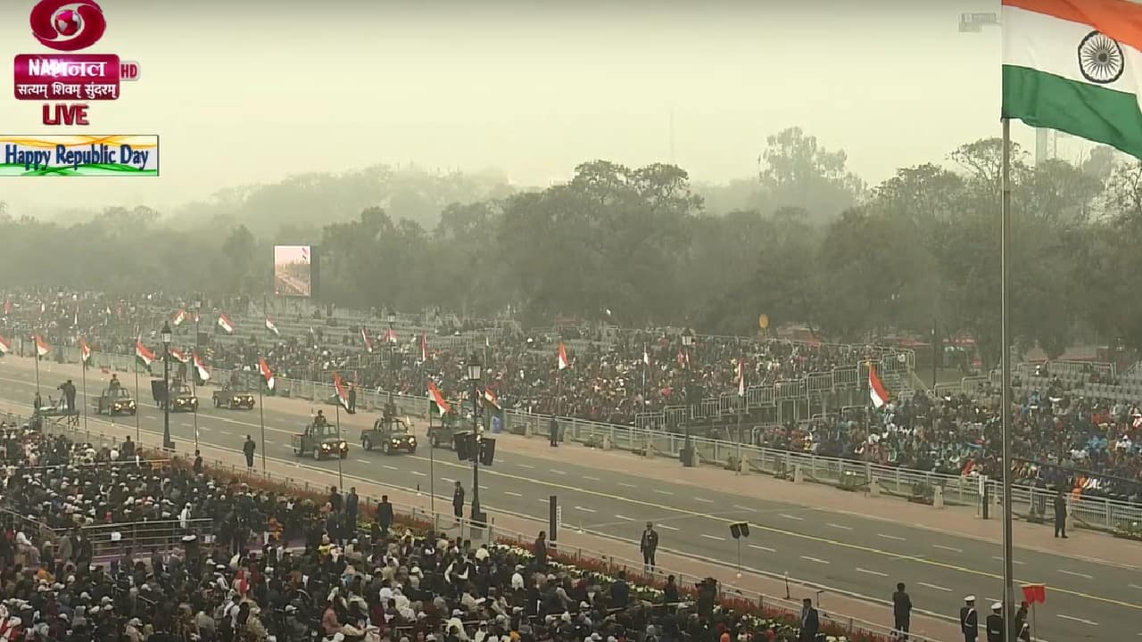 Republic Day 2023 Marching Contingents Showcased Indias Military Might At Kartavya Path 