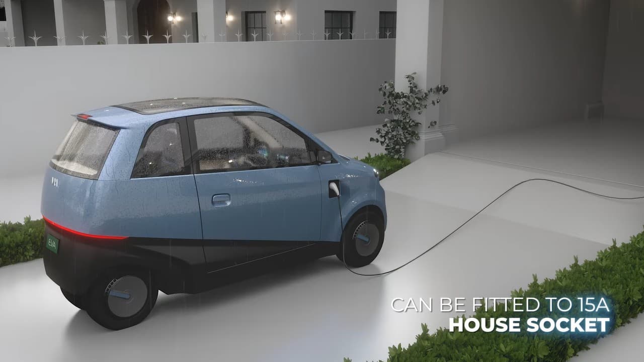 Auto Expo 2023 Vayve Mobility unveils India's first solar car 'Eva'