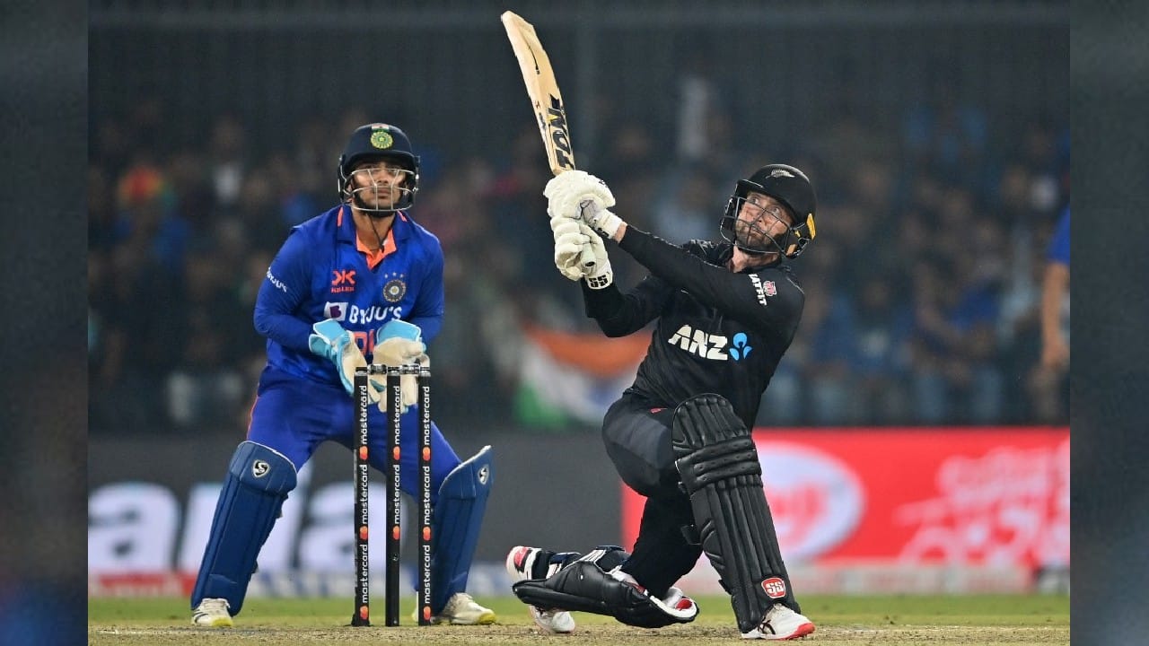 In reply, Devon Conway's 138 was in vain as India bowled out New Zealand for 295 in 41.2 overs for their second successive 3-0 whitewash and go top of the ODI rankings. (Image: AFP) In reply, Devon Conway's 138 was in vain as India bowled out New Zealand for 295 in 41.2 overs for their second successive 3-0 whitewash and go top of the ODI rankings. (Image: AFP)