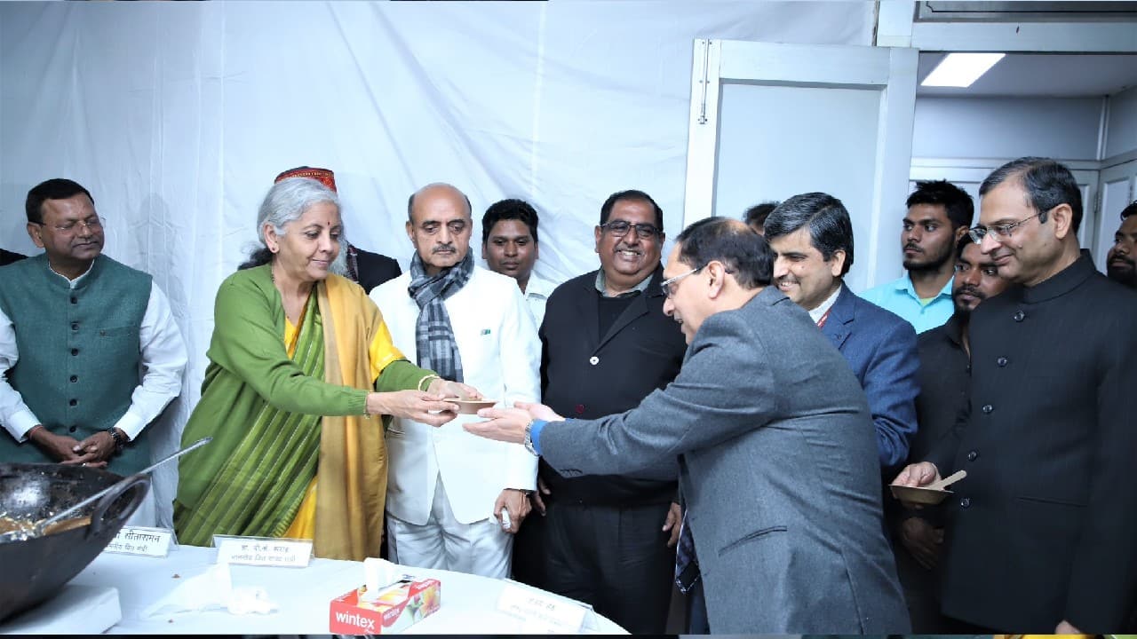 Budget 2023 In Pics Customary halwa Ceremony Held On Jan 26 Marks